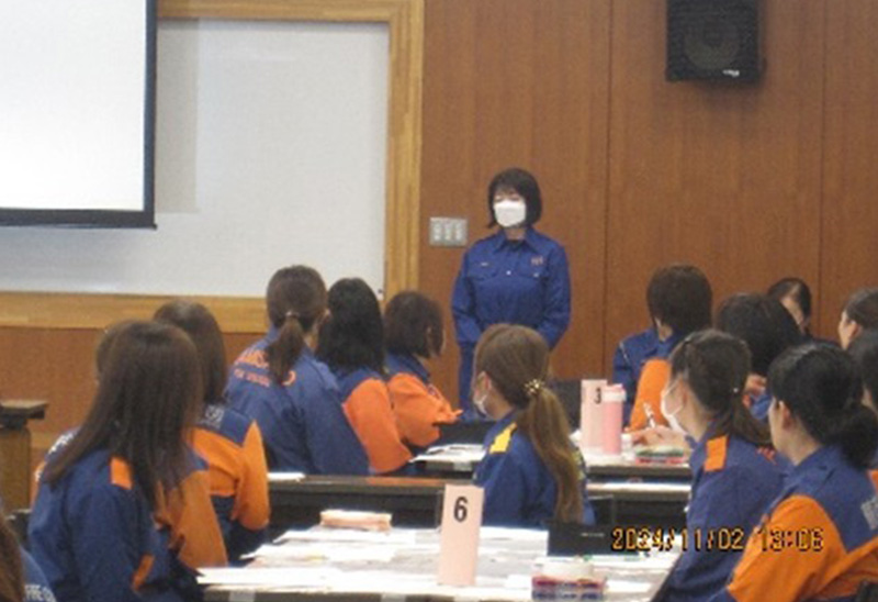 令和6年度女性消防団員研修会の様子