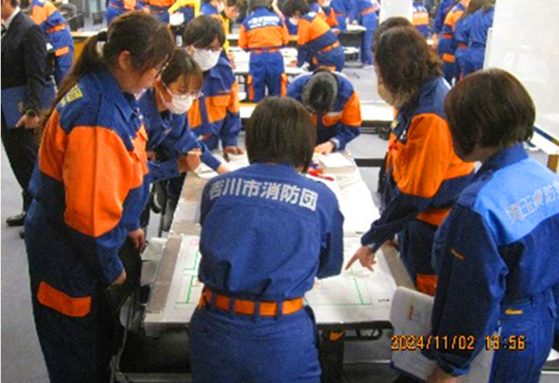 令和6年度女性消防団員研修会の様子