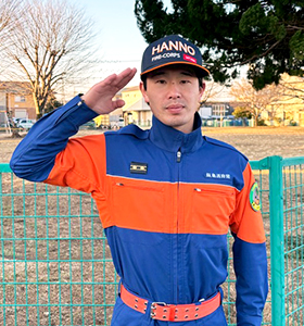 平澤団員の活動服